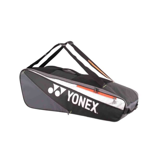 YONEX 52526 CLUB RACKET BLACK — torba badminton, 6 rakiet, kieszeń na buty
