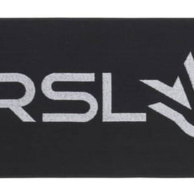 RĘCZNIK RSL BLACK 50X100 – szybkoschnący ręcznik sportowy do badmintona z pętelką do zawieszania